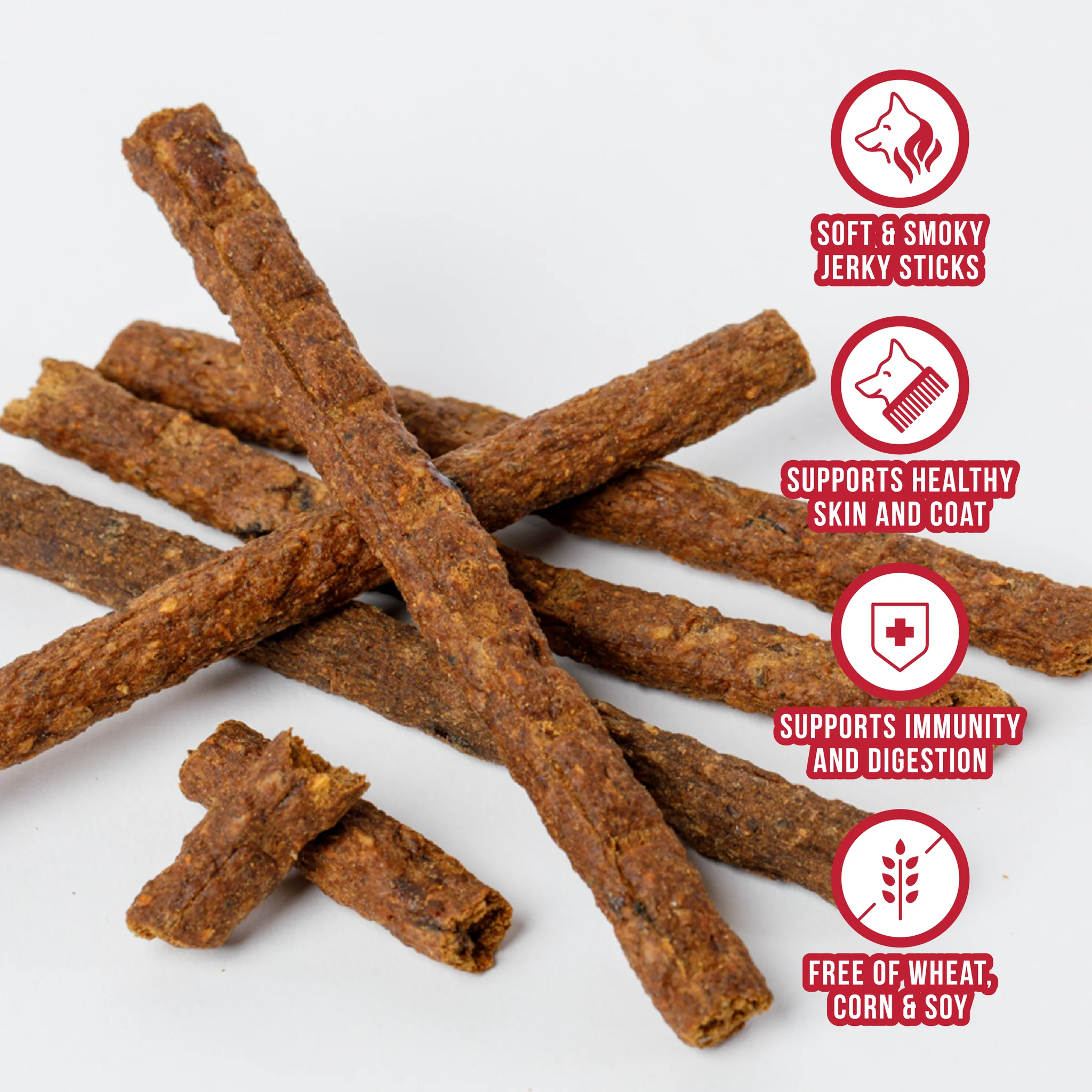 Wild Ranger Beef & Superfoods Jerky Dog Treats (8oz) - Image 3