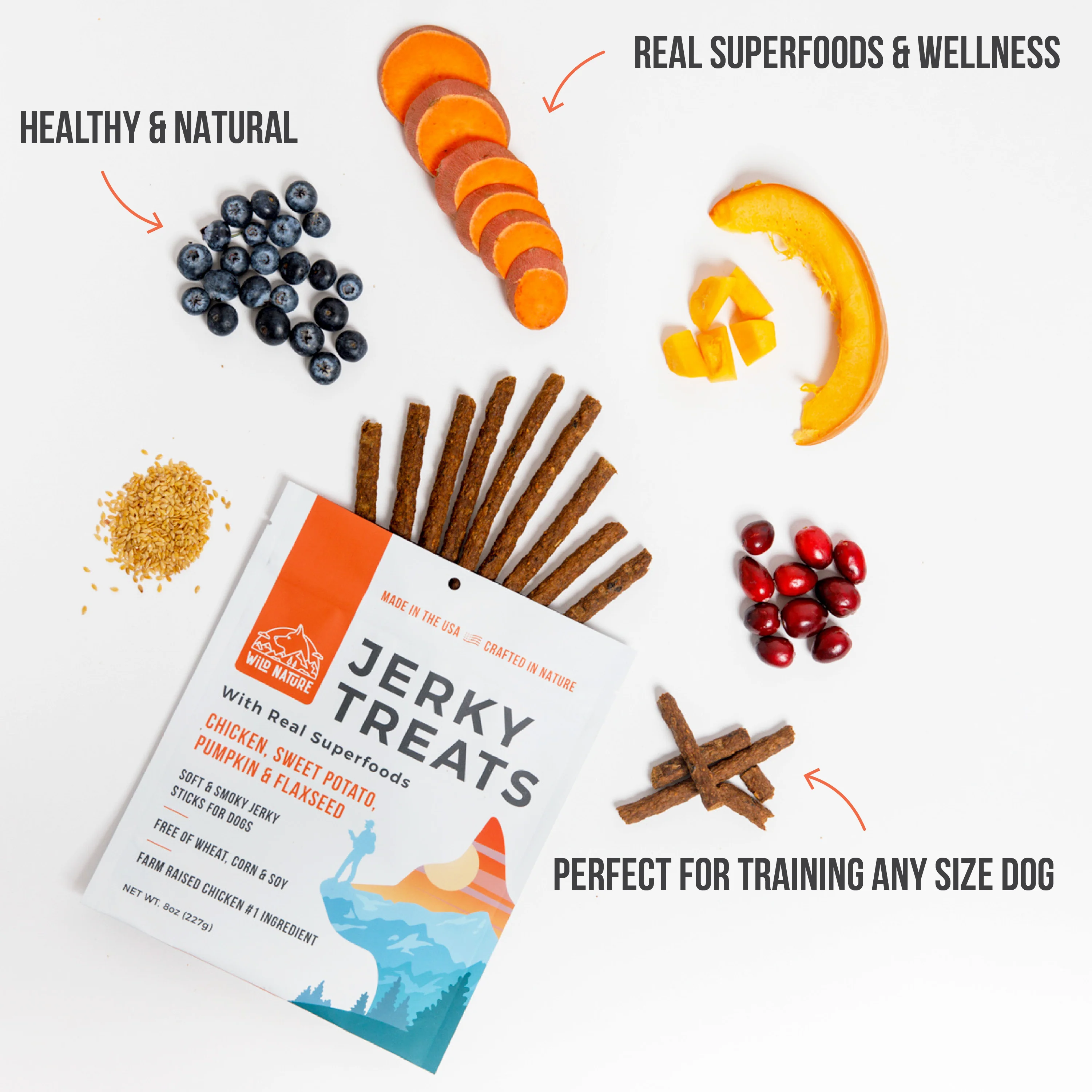 Wild Ranger Chicken & Superfoods Jerky Dog Treats (8oz) - Image 6