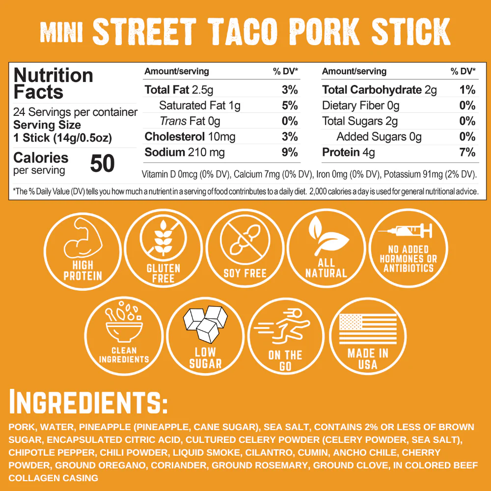 MINI Street Taco Pork Stick .5oz (24ct) - Image 8