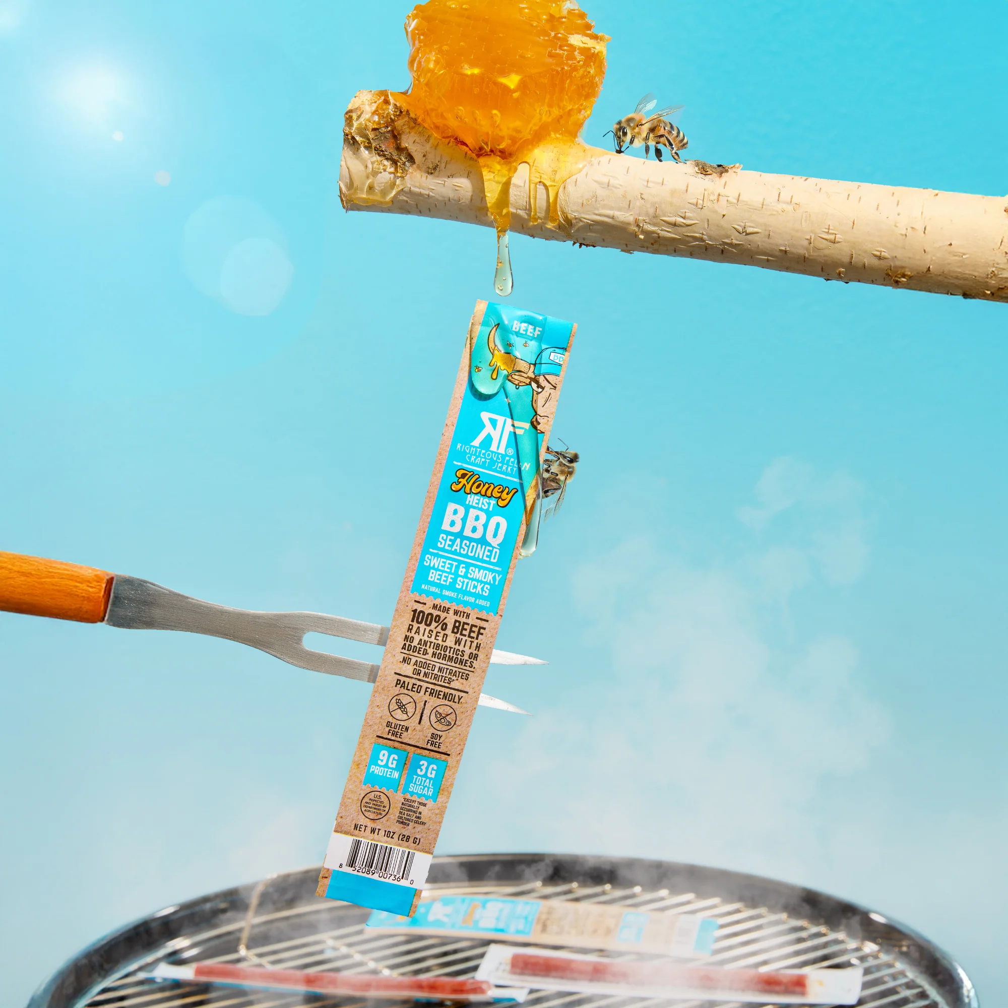 NEW Honey Heist BBQ Beef Stick  (1-Pack) - LIMIT 1 FREE STICK - Image 4