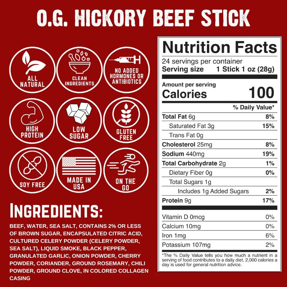 O.G. Hickory Beef Stick (3-Pack) - Image 10