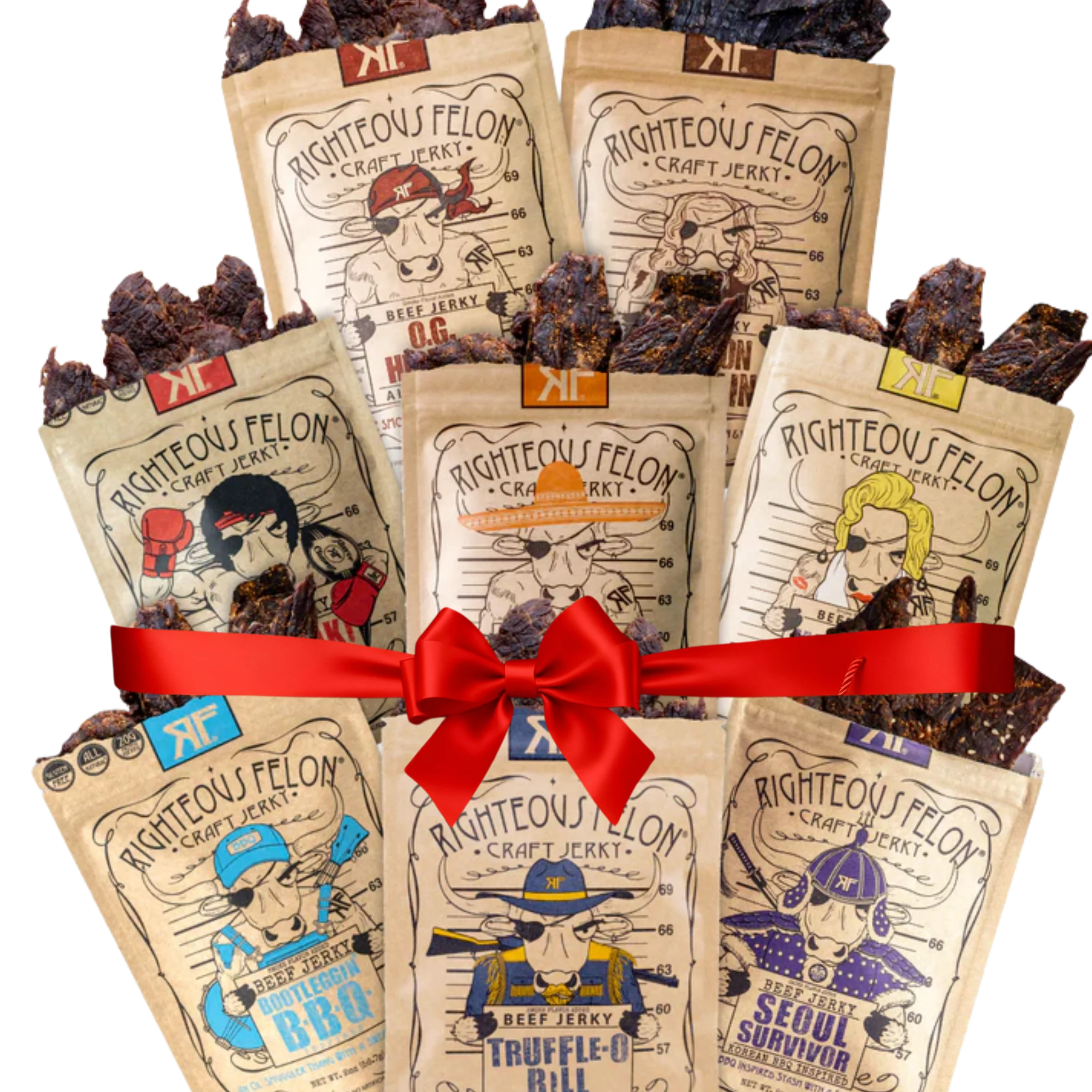 Righteous Felon Premium Beef Jerky Protein Pack | 8 Meat Snacks - Image 8