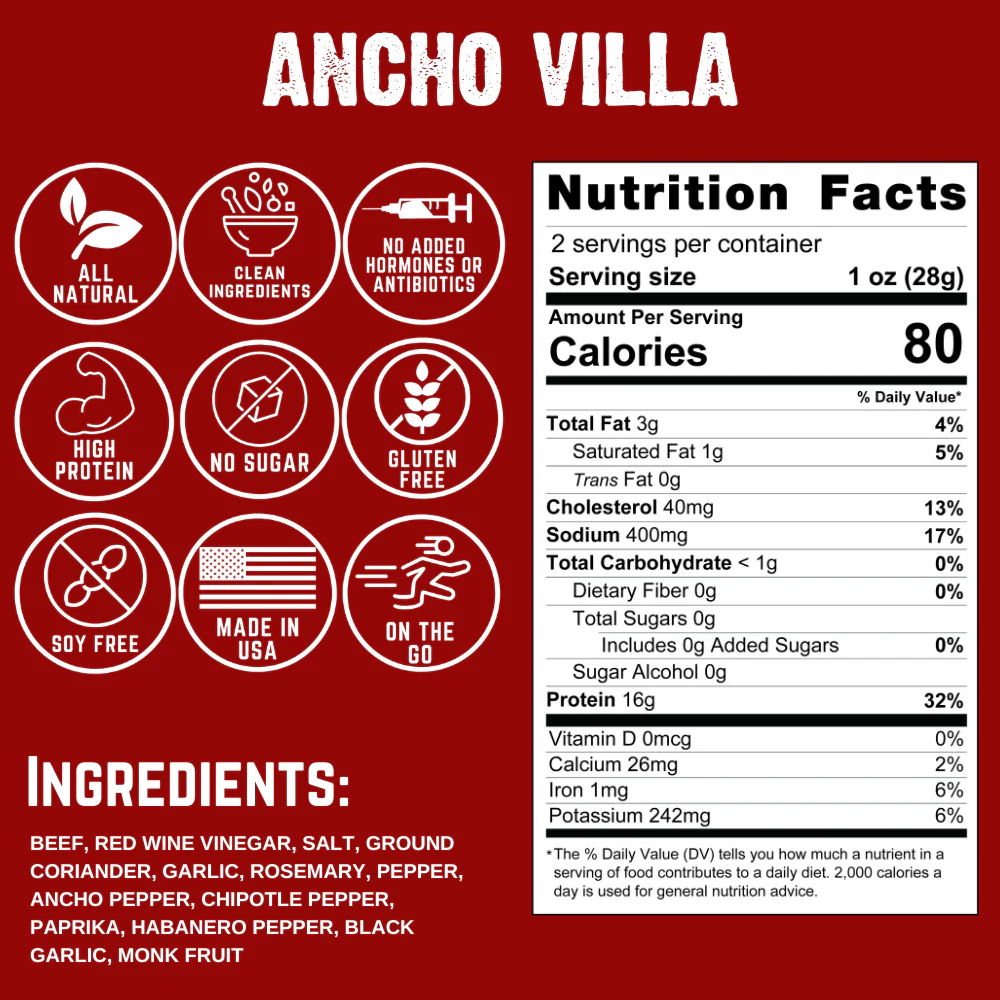 Ancho Villa Biltong - Image 6