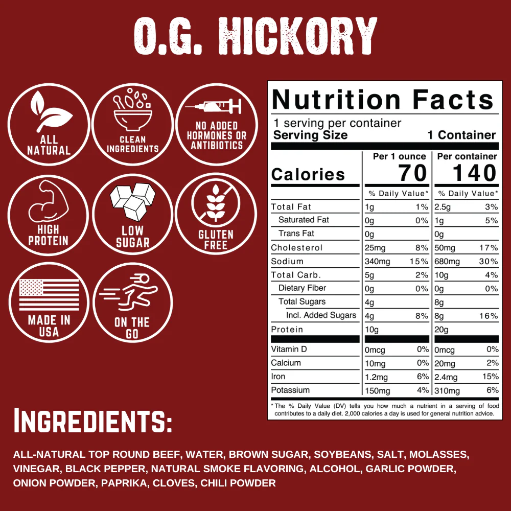 O.G. Hickory Beef Jerky (8-pack) - Image 4
