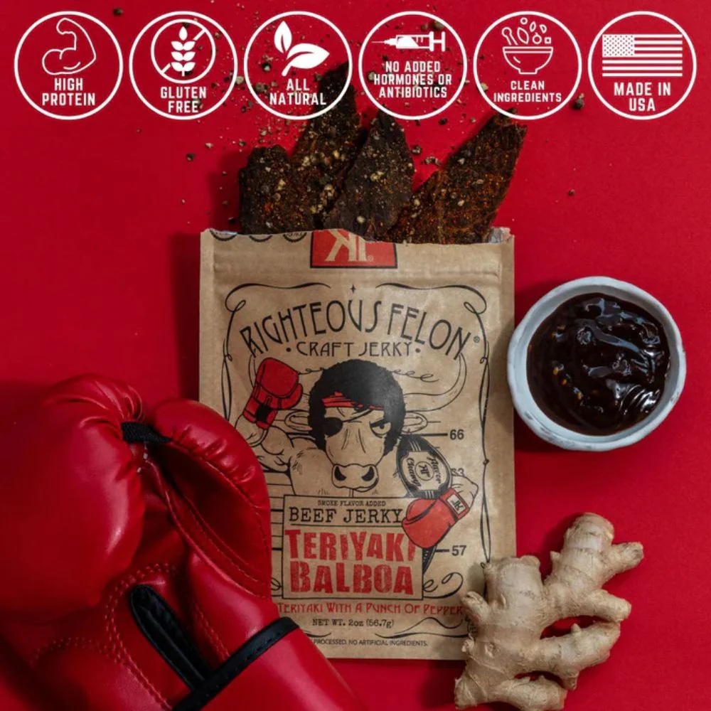 Teriyaki Balboa Beef Jerky 1oz (16ct) - Image 4